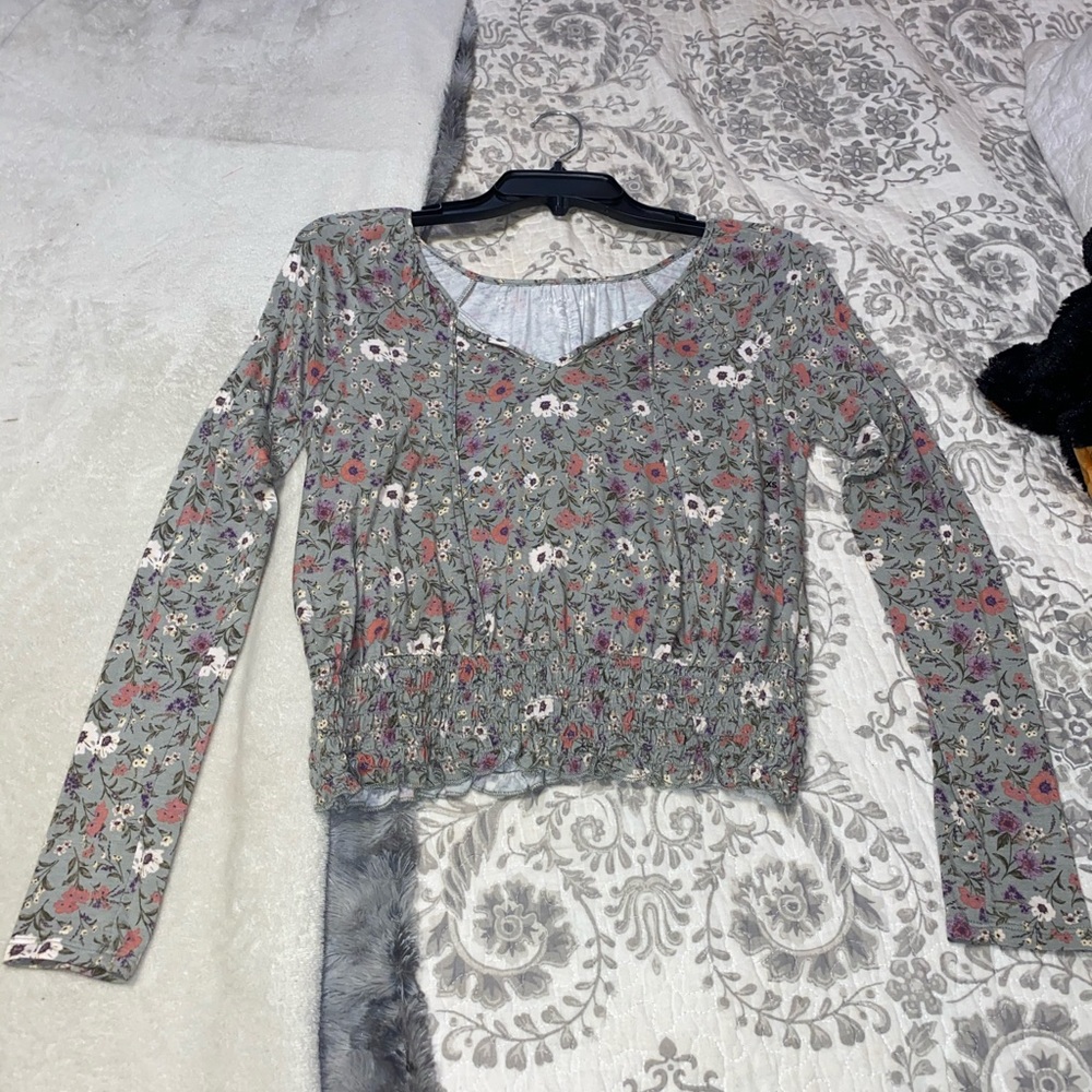 AE floral blouse